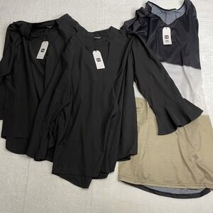 Noracora Womens Top XXL Black Multicolor  Lot of 3 New with Tags